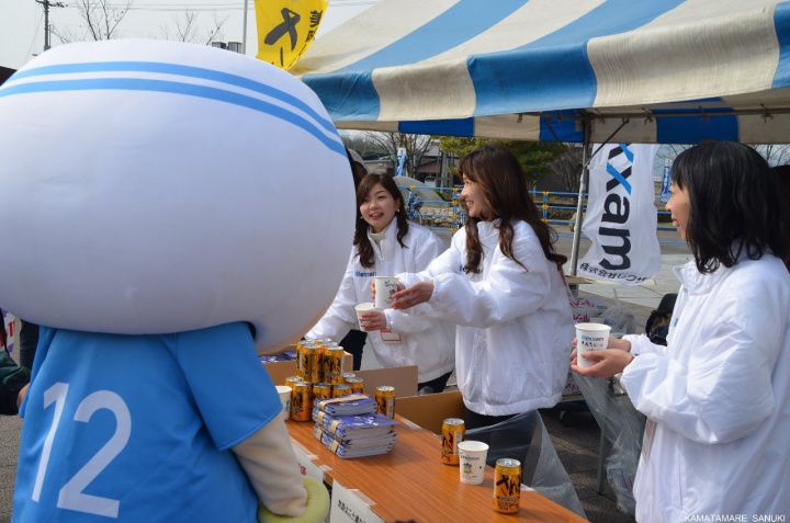 さぬきビールの無料試飲会も大盛況！