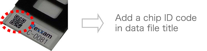 Add a chip ID code in data file title