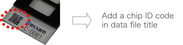 Add a chip ID code in data file title
