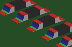 Schematic diagram of solder fillet